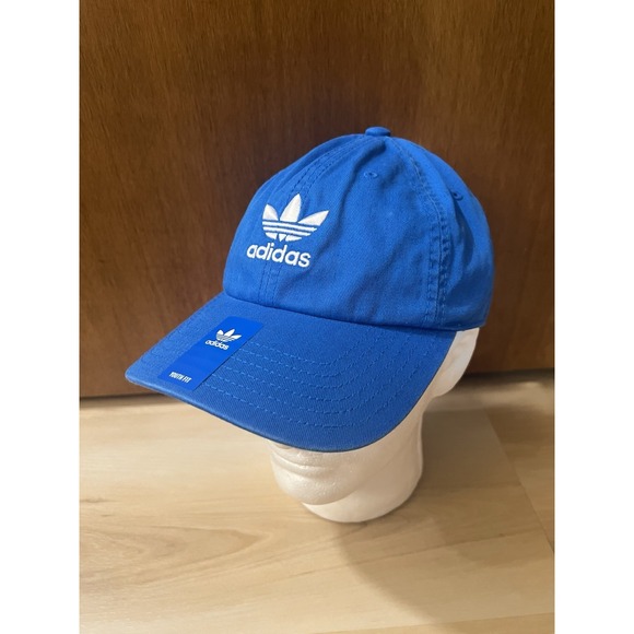 adidas Other - adidas Baseball Cap Youth Blue‎ 100% Cotton Relaxed Fit Adjustable Strapback Hat